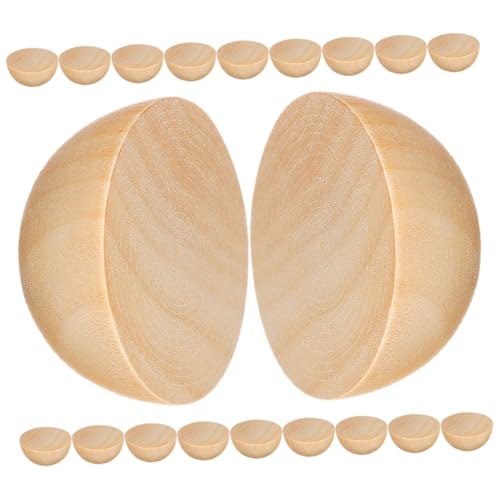 DIYEAH 20pcs Unvollendete Halbholzkugeln Für DIY -projekte Natürliche Holzperlen Für Wohnkultur Zum Malen Von Flecken Und Handeln DIYEAH 20pcs Unvollendete Halbholzkugeln Für DIY -projekte Natürliche Holzperlen Für Wohnkultur Zum Malen Von Flecken Und Handeln von DIYEAH