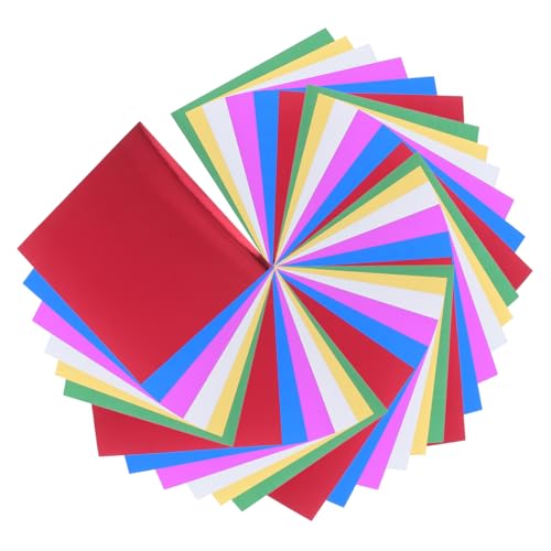 DIYEAH 224 Blatt Aluminiumfolie Karton für die Kartenherstellung Kartonpapier Origami-Papier Pastell Baufolienfahrzeug Origami-Papierhandwerk farbiges Papier zum Basteln Folienkarton von DIYEAH