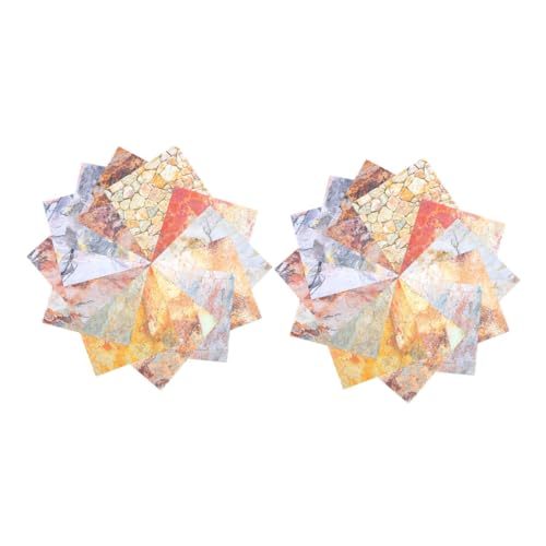 DIYEAH 24 Blatt Hintergrundpapier Journaling Sammelalbum Schrottbuch Ästhetisch Bastelmaterial Selber Machen Sammelschalbebuchpapier Garten Tür Zubehör Für Sammelalben Papier Für Diy von DIYEAH