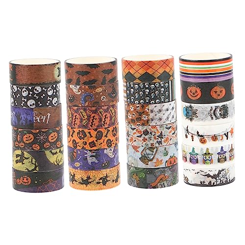 DIYEAH 24 Rollen Halloween Washi Tape Dekorative Klebebänder für Scrapbooking Diy Handwerk Journals Planer pro Halloween Themen Einfach Abziehbar DIYEAH 24 Rollen Halloween Washi Tape Dekorative Klebebänder für Scrapbooking Diy Handwerk Journals Planer pro Halloween Themen Einfach Abziehbar von DIYEAH