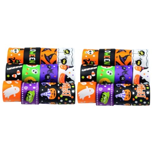 DIYEAH 24 Stücke Halloween Ripsband Braid Gurtband Happy Halloween Bänder Dekorationen von DIYEAH