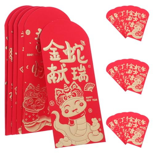 DIYEAH 24 Stück Chinesische Rote Umschläge Elegante Glücksumschläge für Jahr Schlange Hochzeitsgeschenke und Frühlingsfest für Geldgeschenke und Traditionelle Anlässe von DIYEAH