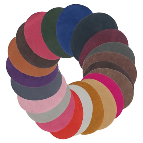 DIYEAH 24 Stück Ellenbogenflicken zum Aufbügeln Dekorative Reparatur Patches für Jacken und Pullover Vielseitig Einsetzbar für Diy Kleidung und Mehr von DIYEAH