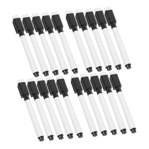 DIYEAH 24 Stück Magnetische Abwischbare Whiteboard Marker mit Integriertem Radierer Spitze für Lehrer und Bürobedarf für Schulbedarf und Heimgebrauch von DIYEAH