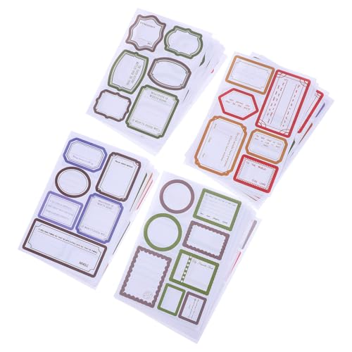 DIYEAH 24 Stück Retro Haftnotizen für Scrapbooking und Journaling Selbstklebende Notizblätter Verschiedenen Designs für Kreative Tagebücher und Diy Projekte für Zuhause und Büro von DIYEAH