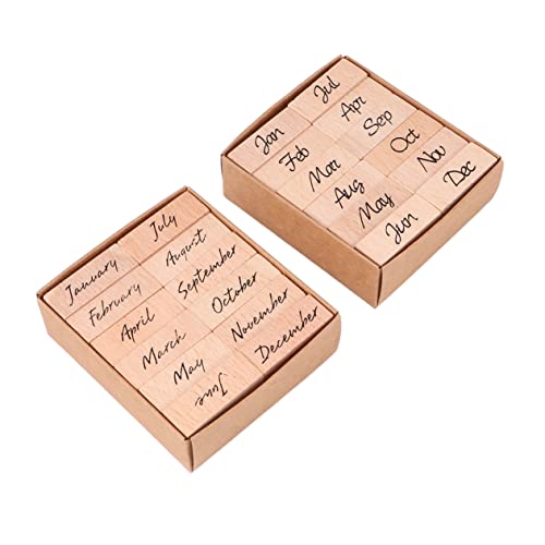DIYEAH 24 Stück Teiliges Holzstempel mit Monats und Buchstabenmotiven Präzise Graviert Wiederverwendbar für DIY Scrapbooking Tagebuchgestaltung und Kreative Bastelarbeiten DIYEAH 24 Stück Teiliges Holzstempel mit Monats und Buchstabenmotiven Präzise Graviert Wiederverwendbar für DIY Scrapbooking Tagebuchgestaltung und Kreative Bastelarbeiten von DIYEAH