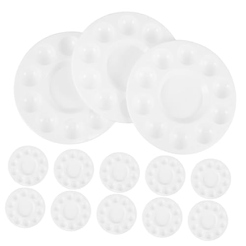 DIYEAH 24 Stück Teiliges Rundes Paint Tray mit Vertiefungen Tragbare Kunststoff Mischpalette für Acryl Öl Wasserfarben Leicht Reinigbar und Vielseitig für DIY Kunsthandwerk und Studio DIYEAH 24 Stück Teiliges Rundes Paint Tray mit Vertiefungen Tragbare Kunststoff Mischpalette für Acryl Öl Wasserfarben Leicht Reinigbar und Vielseitig für DIY Kunsthandwerk und Studio von DIYEAH