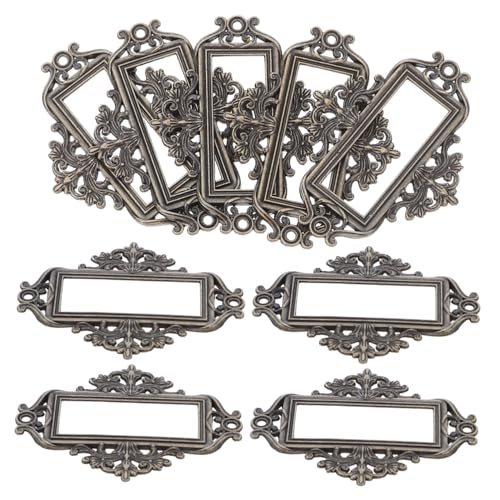 DIYEAH 24 Stück Teiliges Vintage Metall Etikettenrahmen Rechteckige Schubladenbeschriftung Antike Bibliothek Karte Halter Dekorative Box Label Frames für Büro Aktenordner DIYEAH 24 Stück Teiliges Vintage Metall Etikettenrahmen Rechteckige Schubladenbeschriftung Antike Bibliothek Karte Halter Dekorative Box Label Frames für Büro Aktenordner von DIYEAH