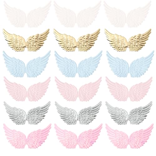 DIYEAH 24er Set Flügel-Patches aus Stoff, geprägte Applikationen zum Aufnähen, bestickte Motive für DIY-Deko, Kleidung und Haar-Accessoires DIYEAH 24er Set Flügel-Patches aus Stoff, geprägte Applikationen zum Aufnähen, bestickte Motive für DIY-Deko, Kleidung und Haar-Accessoires von DIYEAH