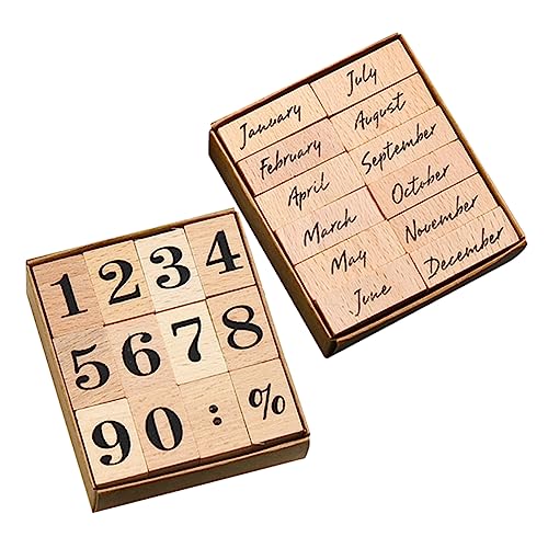 DIYEAH 24stücke Holzstempel Für Monate Und Vintage Holzstempel Für Scrapbooking Und Bastelprojekte Kleine Stempel Mit Zahlen Und Monatsnamen Handwerkszubehör DIYEAH 24stücke Holzstempel Für Monate Und Vintage Holzstempel Für Scrapbooking Und Bastelprojekte Kleine Stempel Mit Zahlen Und Monatsnamen Handwerkszubehör von DIYEAH