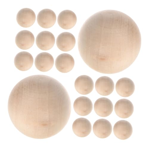 DIYEAH 25 Stück Bastelholzperlen Bastelholzkugeln Holzkugel Holzbastelperle Runde Holzkugeln Zum Basteln Holzrunden DIY Perlen Holzperlen Zum Basteln Unfertige Holzperlen Zum von DIYEAH