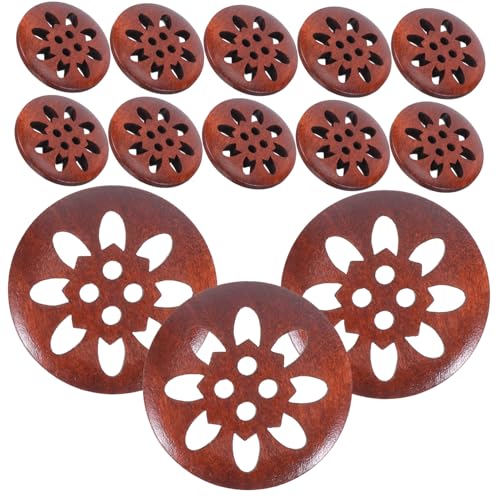 DIYEAH 25 Stück Blumenförmige Holzknöpfe für Diy Bastelarbeiten und Bekleidung Robuste Knöpfe für Jacken Hemden und Anzüge Vielseitige Bekleidungsdekoration DIYEAH 25 Stück Blumenförmige Holzknöpfe für Diy Bastelarbeiten und Bekleidung Robuste Knöpfe für Jacken Hemden und Anzüge Vielseitige Bekleidungsdekoration von DIYEAH