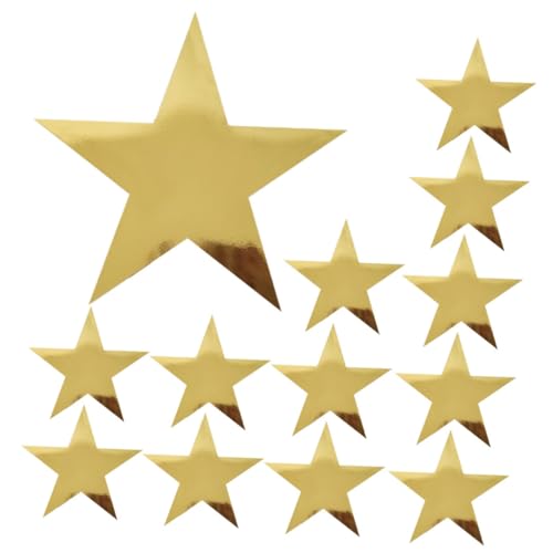 DIYEAH 25 Stück Teiliges Goldene Papiersterne Party Dekoration Glänzend für Hochzeit Festival Fotorequisiten Stern Signierboard Vielseitig für Wand Fenster Tisch DIYEAH 25 Stück Teiliges Goldene Papiersterne Party Dekoration Glänzend für Hochzeit Festival Fotorequisiten Stern Signierboard Vielseitig für Wand Fenster Tisch von DIYEAH