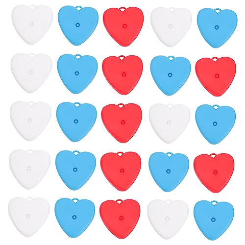DIYEAH 25 Stück Teiliges Herz Ballongewichte Bunten Farben Wiederverwendbare für Helium und Latexballons für Hochzeit Geburtstag und Partydekoration von DIYEAH