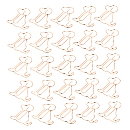 DIYEAH 25 Stück Teiliges Metall Büroklammern in Hund Form Kreative Roségoldene Papierclips Starke Memo klammern für Büro Schule und Zuhause Dekorative Organizer für Notizen und Fotos DIYEAH 25 Stück Teiliges Metall Büroklammern in Hund Form Kreative Roségoldene Papierclips Starke Memo klammern für Büro Schule und Zuhause Dekorative Organizer für Notizen und Fotos von DIYEAH