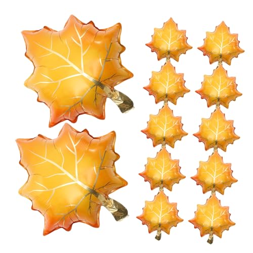 DIYEAH 25 Stück Thanksgiving Ballons Aluminiumfolie Ahornblatt Form Herbstdeko Für Erntedankfest Party Herbstliche Feierlichkeiten Seasonal Dekoration DIYEAH 25 Stück Thanksgiving Ballons Aluminiumfolie Ahornblatt Form Herbstdeko Für Erntedankfest Party Herbstliche Feierlichkeiten Seasonal Dekoration von DIYEAH