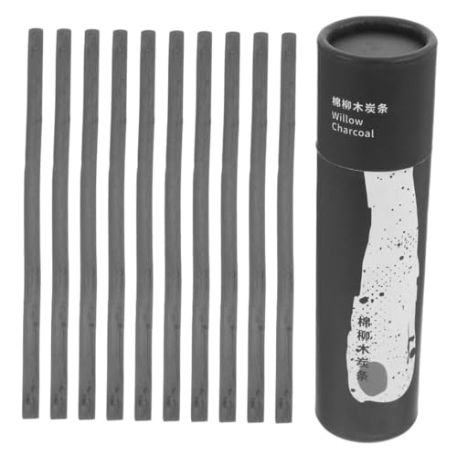 DIYEAH 25 Stück Weidenkohlestange Bleistifte Zeichnen Stifte Skizzieren Kohlestift Skizzenzubehör Weidenholzkohlestangen Weidenruten Kohlestäbe Zeichenzubehör Farbstifte Black Kohlenstoff von DIYEAH