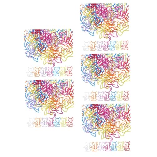 DIYEAH 250 Teiliges Katzen Büroklammer aus Metall Niedliche Tier-design Lesezeichen Clips Vielseitig als Papierklemmen und Bookmarks Bunte Mischung Perfektes für Katzenliebhaber im von DIYEAH