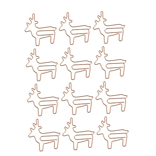 DIYEAH 25Stücke Kreative Tier Büroklammern Form Eines Rehs Roségoldene Metallclips für Schule Büro und Dekoration für Notizen und Fotos DIYEAH 25Stücke Kreative Tier Büroklammern Form Eines Rehs Roségoldene Metallclips für Schule Büro und Dekoration für Notizen und Fotos von DIYEAH