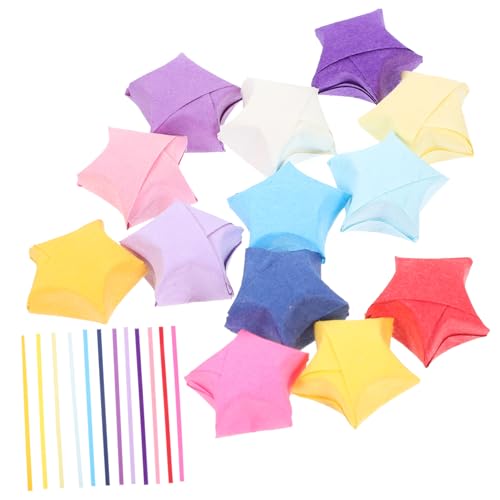 DIYEAH 2700 Stück Fünfzackiger Origami-Stern Origami-Sternenpapier Sterne aus Papier Origami-Sternpapierstreifen Stern-Origami-Papierstreifen Origami-Papier gemustert Origami -Sterne von DIYEAH