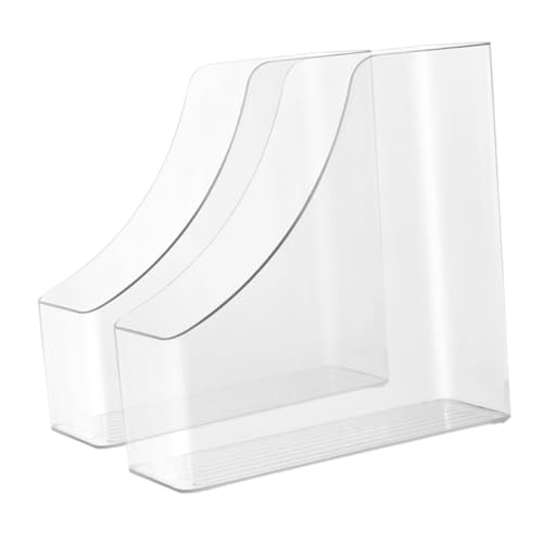 DIYEAH 2Er-Box Magazinorganisator Aktenordner für den Schreibtisch Organisatoren Desktop Dateien Weiß bücherregal büromaterial Tischzeitschriftenhalter Ordnerhalter Plastik Transparent DIYEAH 2Er-Box Magazinorganisator Aktenordner für den Schreibtisch Organisatoren Desktop Dateien Weiß bücherregal büromaterial Tischzeitschriftenhalter Ordnerhalter Plastik Transparent von DIYEAH