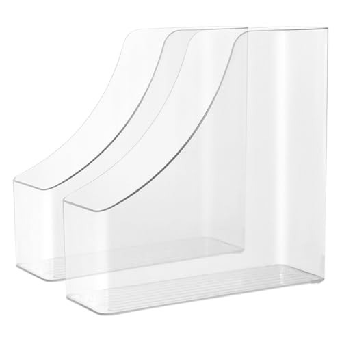 DIYEAH 2Er-Box Magazinorganisator Aktenordner für den Schreibtisch Organisatoren Desktop Dateien Weiß bücherregal büromaterial Tischzeitschriftenhalter Ordnerhalter Plastik Transparent DIYEAH 2Er-Box Magazinorganisator Aktenordner für den Schreibtisch Organisatoren Desktop Dateien Weiß bücherregal büromaterial Tischzeitschriftenhalter Ordnerhalter Plastik Transparent von DIYEAH
