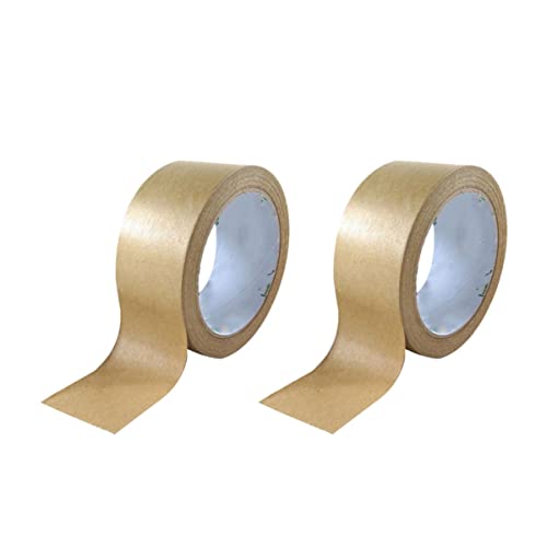 DIYEAH 2Rollen Kraftpapierband Dekoratives Klebeband für DIY Wasserfest und Abriebfest für Bastelprojekte und Verpackungen von DIYEAH