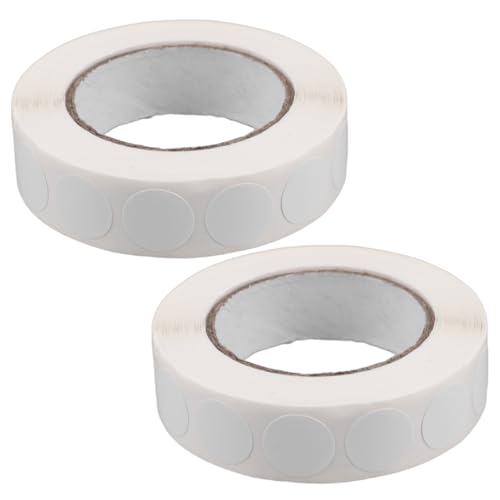 DIYEAH 2Rollen Runde Wasserdichte Punktaufkleber Farbcodierte Etiketten für Klassenzimmer Büro und Shop Organisation pro Rolle für Markierungen und Kennzeichnungen von DIYEAH