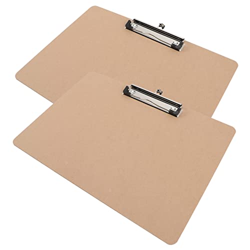 DIYEAH 2Stücke Klemmbretter Robuste Schreibunterlage aus Vielseitige Clipboard für Büro Künstler und Optimal für Dokumentenablage und Bestellung von DIYEAH