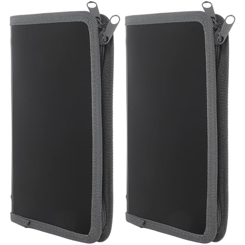 DIYEAH 2Stücke Mini Akkordeon Dateiordner Tragbarer Quittungsorganizer Vielseitiger Dokumenten Organizer für Büro Zuhause und Reisen aus Langlebigem Material von DIYEAH
