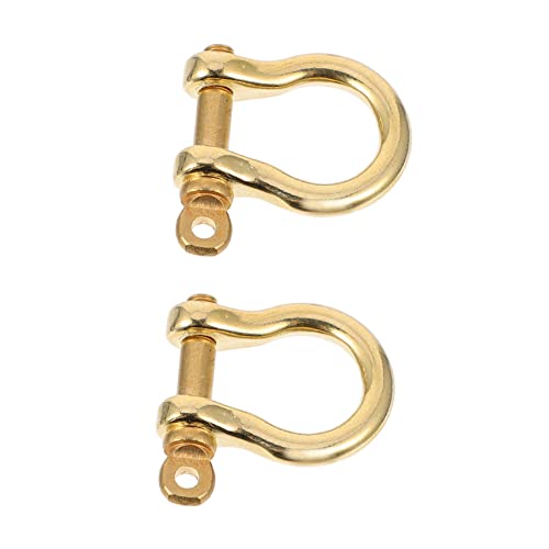 DIYEAH 2Stücke U Förmige D Ringe Reinem für DIY Handwerksbedarf Abnehmbare Schlüsselanhänger und Taschenringe Langlebig und Robust für Rucksackgurte von DIYEAH