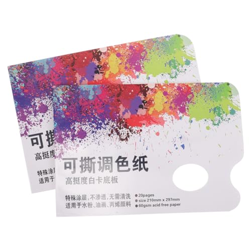 DIYEAH 2er-Pack Einwegpapier Aquarell-tabletts Aquarellfarbenschale Aquarellpapier Malpapiere Farbpalettenpapier Palette Mit Aquarellfarbe Aquarellpolster DIYEAH 2er-Pack Einwegpapier Aquarell-tabletts Aquarellfarbenschale Aquarellpapier Malpapiere Farbpalettenpapier Palette Mit Aquarellfarbe Aquarellpolster von DIYEAH