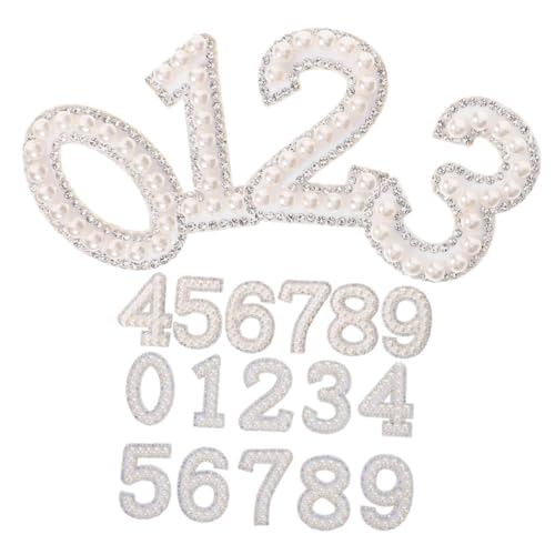 DIYEAH 2er-set Buchstaben-patches Mit Perlen: Stoff-perlen-zahlenaufkleber, Buchstaben-patches Zum Aufkleben, Bestickte Patches, Zum Aufbügeln Von Buchstaben Für Dekoration, Rucksack, von DIYEAH