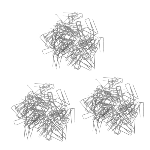 DIYEAH 3 Boxen U-förmige Nähnadeln U-Form Stecknadeln für Stoff Basteln DIY Dekoration Quilten Langlebig Wiederverwendbar für Handarbeit und Hochzeitsdeko von DIYEAH