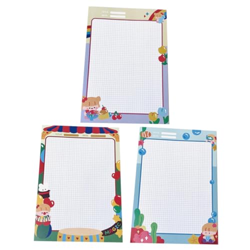 DIYEAH 3 Notizbuch Büro Zubehör Kleine Leere Memo -pads Büro-schreibblock Notizblock Für Die Schule Kleine Schreibblöcke Kompakter Office-notizblock Taschen-notizblöcke Papier von DIYEAH