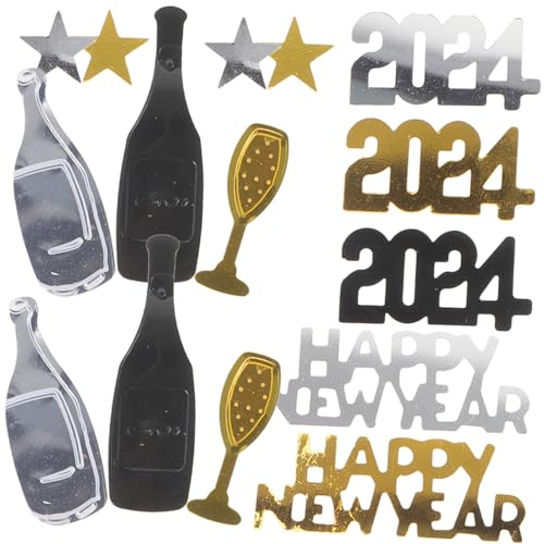 DIYEAH 3 Partydekoration des neuen Jahres streuen bunt Einladung Streuungen für die Dekoration goldenes Konfetti Fest Silvester-Party-Dekoration Silvester Konfetti Plastik DIYEAH 3 Partydekoration des neuen Jahres streuen bunt Einladung Streuungen für die Dekoration goldenes Konfetti Fest Silvester-Party-Dekoration Silvester Konfetti Plastik von DIYEAH