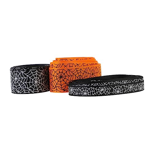DIYEAH 3 Rollen 5 Halloween-Gurtband Netz Wickelband DIY Halloween-Band Halloween-Bastelbedarf geschenkband halloween haarschmuck halloween Bandband Halloween-Bandgürtel Polyester DIYEAH 3 Rollen 5 Halloween-Gurtband Netz Wickelband DIY Halloween-Band Halloween-Bastelbedarf geschenkband halloween haarschmuck halloween Bandband Halloween-Bandgürtel Polyester von DIYEAH