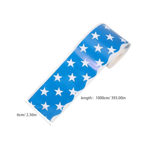 DIYEAH 3 Rollen Bulletin Board Border mit Selbstklebendem Sternenmuster Gewellter Randbesatz Dekorativer Randstreifen für Lehrer Klassenzimmer Wanddeko Patriotische Schul Bürodekoration DIYEAH 3 Rollen Bulletin Board Border mit Selbstklebendem Sternenmuster Gewellter Randbesatz Dekorativer Randstreifen für Lehrer Klassenzimmer Wanddeko Patriotische Schul Bürodekoration von DIYEAH