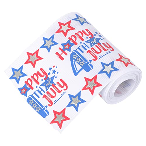 DIYEAH 3 Rollen Geschenkband selber machen Schleife patriotische Partydekorationen Tag der Unabhängigkeit Satinbänder seidenband ribbon dekobänder Wickelband Band für Stoff von DIYEAH