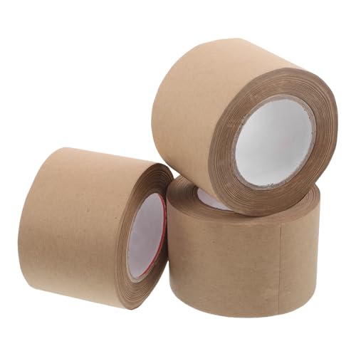 DIYEAH 3 Rollen Kraftpapier-Klebeband: Strapazierfähiges, gummiertes Packband, 6 cm – wasseraktivierbar, beschreibbar – starker Klebstoff zum Verschließen von Versandsendungen DIYEAH 3 Rollen Kraftpapier-Klebeband: Strapazierfähiges, gummiertes Packband, 6 cm – wasseraktivierbar, beschreibbar – starker Klebstoff zum Verschließen von Versandsendungen von DIYEAH