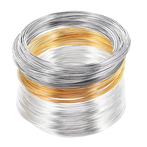 DIYEAH 3 Rollen Memory Wire Schmuckdraht Ø Biegsam Metall Basteldraht für DIY Armbänder Ohrringe Halsketten Schmuckherstellung Zubehör Weiß Gold Silber Ringe DIYEAH 3 Rollen Memory Wire Schmuckdraht Ø Biegsam Metall Basteldraht für DIY Armbänder Ohrringe Halsketten Schmuckherstellung Zubehör Weiß Gold Silber Ringe von DIYEAH