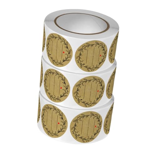 DIYEAH 3 Rollen Selbstklebende Etikettenaufkleber Aufkleber Für Gewürzetiketten Lebensmittelbehälteretiketten Etiketten Für Gläser Backaufkleber Marmeladenetiketten Kraftpapier DIYEAH 3 Rollen Selbstklebende Etikettenaufkleber Aufkleber Für Gewürzetiketten Lebensmittelbehälteretiketten Etiketten Für Gläser Backaufkleber Marmeladenetiketten Kraftpapier von DIYEAH