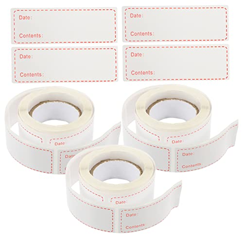 DIYEAH 3 Rollen Selbstklebendes Etikett Essen Etiketten Vorbereitung Lebensmittelaufkleber Lebensmitteletikett Etikett Für Lebensmittelbehälter Rot Kupferplattenaufkleber DIYEAH 3 Rollen Selbstklebendes Etikett Essen Etiketten Vorbereitung Lebensmittelaufkleber Lebensmitteletikett Etikett Für Lebensmittelbehälter Rot Kupferplattenaufkleber von DIYEAH