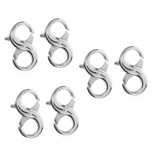 DIYEAH 3 Sätze Biegeringe Für Die Schmuckherstellung Verschlüsse Anhängerverschluss Kette Für Halskette Lanyard Karabinerverschluss Hummerschere Schließungen Stahl 2 Stücke * 3 von DIYEAH