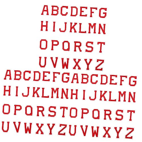 DIYEAH 3 Sätze Buchstabe Gestickter Aufnäher Patch-briefe Stickerei-buchstaben-patch Alphabet-patch Jeans Flicken Für Kleidung Buchstaben Aufbügeln Kleidungsflicken Stoff Rot 26 Stück * 3 DIYEAH 3 Sätze Buchstabe Gestickter Aufnäher Patch-briefe Stickerei-buchstaben-patch Alphabet-patch Jeans Flicken Für Kleidung Buchstaben Aufbügeln Kleidungsflicken Stoff Rot 26 Stück * 3 von DIYEAH