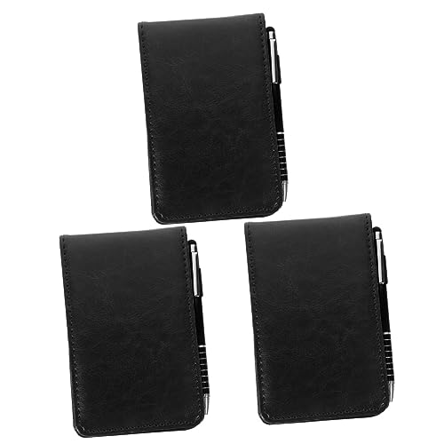 DIYEAH 3 Sätze Business Notizbuch Multifunktionales Notizheft für Büro Schule Zuhause Hochwertiges PU Tragbar Langlebig Mit Dicker Innenseite Elegantem Design von DIYEAH