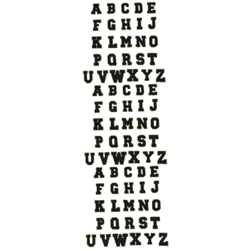 DIYEAH 3 Sätze DIY Bekleidungsflicken Mantelflicken Stickerei Buchstabenflicken Buchstabenaufkleber Schaumstoffbuchstaben Zum Basteln Selbstklebende Buchstabenflicken 26 Stücke * 3 von DIYEAH