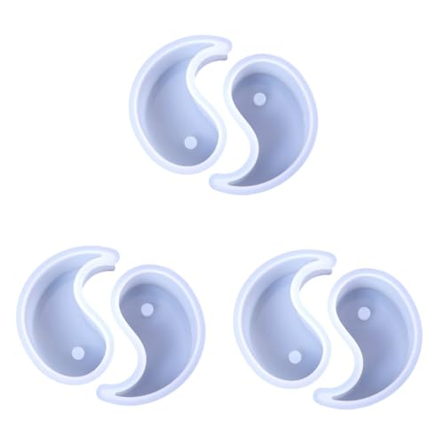 DIYEAH 3 Sätze Diy Silikonformen Für Aromatherapiekerzen Praktische Tai Chi Zur Kerzenherstellung Wiederverwendbare Gießformen Für Dekorationen Und 2 Stück * 3 von DIYEAH