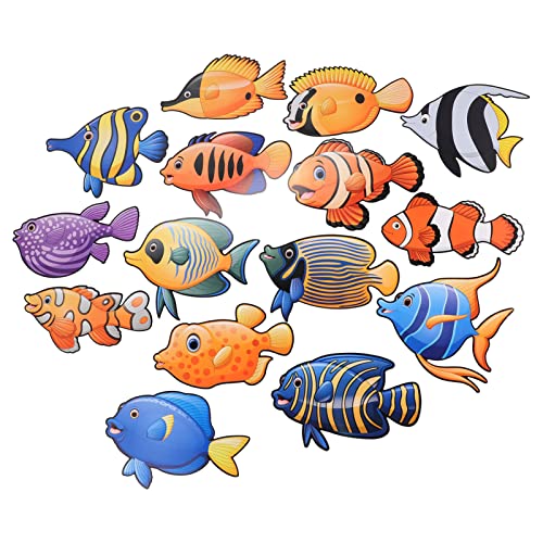 DIYEAH 3 Sätze Farbige Meerestier Papier Cutouts für Klassenzimmer Dekoration Tropische Fische Bastelbedarf Kreative Karten für Diy Projekte und Scrapbooking von DIYEAH