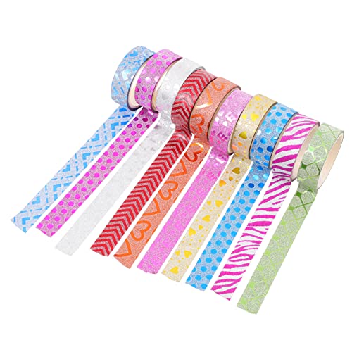 DIYEAH 3 Sätze Glitzerband Bandspender Müll Weihnachts-diy-bastelbänder Klebeband Nachfüllt Wellenbänder Weißes Band Weißes Abdeckband Aufkleber Punkt Mini Washi Glitzerpuder 20 Stück * 3 DIYEAH 3 Sätze Glitzerband Bandspender Müll Weihnachts-diy-bastelbänder Klebeband Nachfüllt Wellenbänder Weißes Band Weißes Abdeckband Aufkleber Punkt Mini Washi Glitzerpuder 20 Stück * 3 von DIYEAH